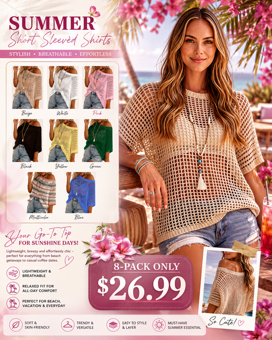 🎉This Week's Special Sales - 60% OFF✨Womens Crochet Pullover Top